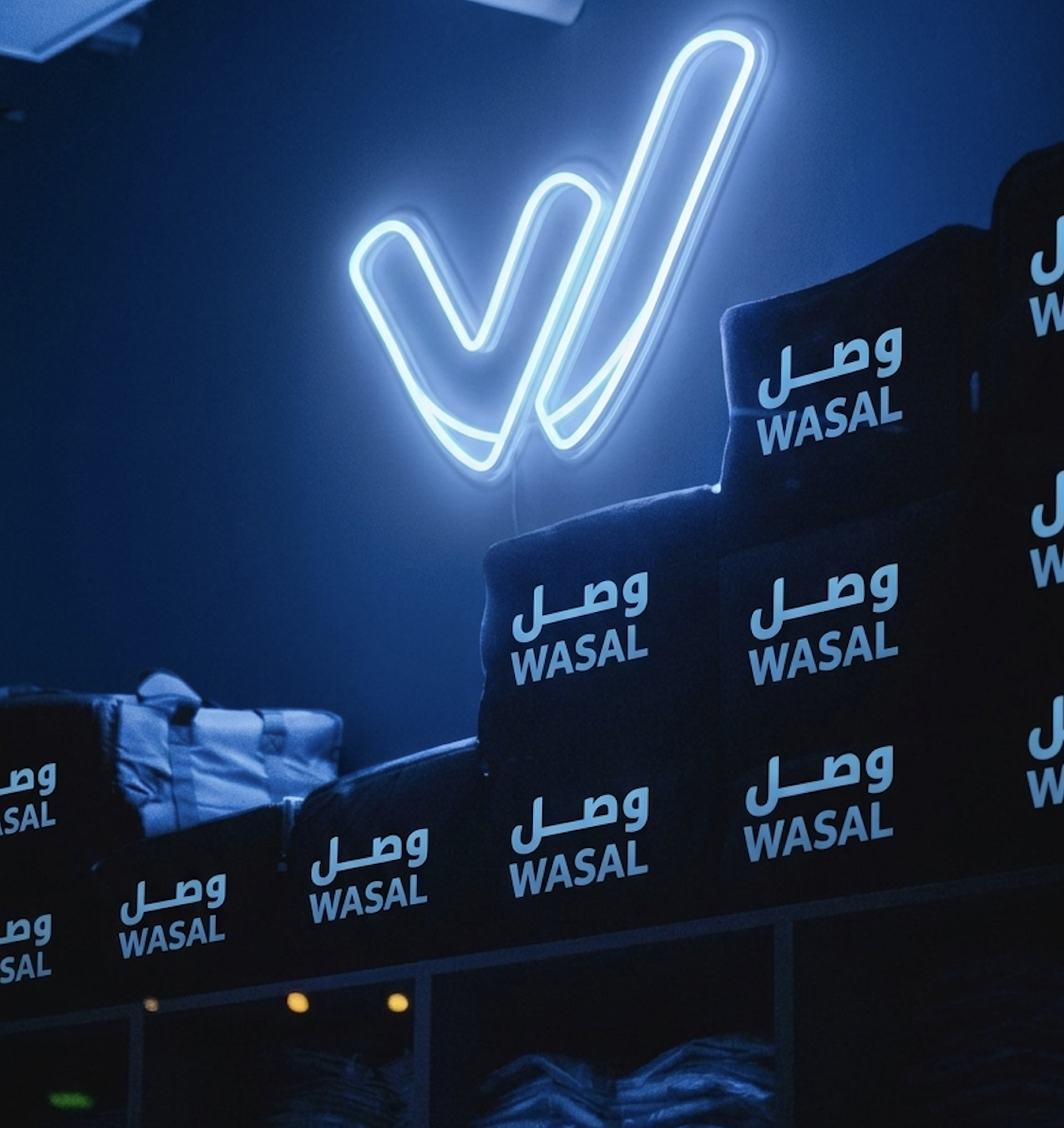 Delivery rider moving through a modern city